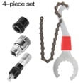 thumbnail image 1 of Kit d'Outils de Réparation de Vélo de Route Trancheuse de Chaîne Manchon Extracteur de Moyeu 4 Pcs Ensemble Combiné, 1 of 7