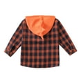 thumbnail image 4 of Esaierr Kids Boys Plaid Shirts Coat for Toddler Baby Hooded Plaid Shirt Long Sleeve Fall Dinosaur Winter Tops Jackets for 1-7Y, 4 of 5