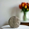 thumbnail image 5 of Allira Cement Ornamental Sphere with Embossed Swirl Design, 5 of 9