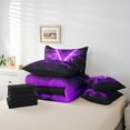 thumbnail image 4 of Erosebridal Galaxy Lightsaber Bedding King Comforter Set, Purple Pink Down Comforter, Watercolor Print Decor, Reversible, 4 of 5