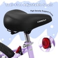 thumbnail image 2 of Enjoyrun 16" Kids Bike,Girls Bike with Training Wheels,Basket and Doll Seat,Bicycle for Children Ages 5-8,Purple, 2 of 7