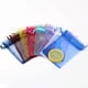 thumbnail image 2 of Lote de 50 bolsas pequeñas de Organza para joyería, 7x9, 9x12cm, con cordón para bolsita regalo de Navidad, boda, dulces, fiesta, bolsa de embalaje de cuentas, 2 of 4