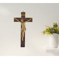 thumbnail image 6 of DurableDelights 9.1" Jesus Crucifix Wall Cross - Handcrafted Resin Wall Hanging Cross, Ideal Christian Wall Art Decor for Home, 6 of 14