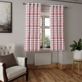 thumbnail image 2 of Ambesonne I Love You Grommet Curtain, Romance Relationship, 50" x 63", Charcoal Grey Coral, 2 of 6