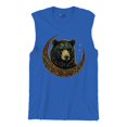 thumbnail image 5 of Celtic Moon Bear Muscle Shirt Mystical Forest Animal Wildlife Nature Spiritual Celestial Lunar Viking Valhala Men's, 5 of 7