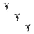 thumbnail image 2 of Maytalsory Animal Head Key Hook Sturdy And Durable Construction Adding Touch Of Whimsy black (deer) 3Set, 2 of 6