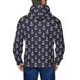 thumbnail image 5 of Zip Up Hoodies for Men - white anchor navyblue pattern Long Sleeve Comfrt Men'S Fashion Hoodies & Sweatshirts, Jackets for Men Hoodies Pullover Clothing Clothes with Pouch, 5 of 5