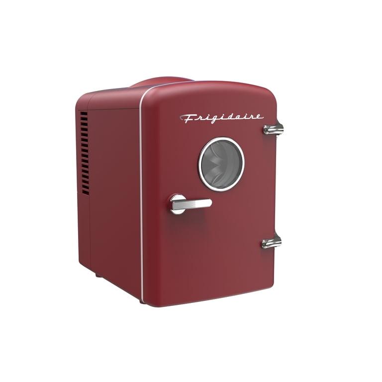 Frigidaire, 6 Can Mini Fridge, 4L Portable Cooler, Retro Skincare