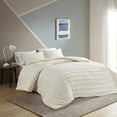 thumbnail image 2 of Gracie Mills Chenille Stripe Comforter Set 3 Piece Cotton GRACE-13359 Gray, 2 of 5