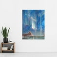 thumbnail image 2 of Boberg Northern Lights Aurora Borealis Painting Extra Large Art Print Wall Mural Poster Premium XL, 2 of 3