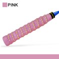 thumbnail image 1 of 3PCS Anti Slip Padel Overgrip Ribbed Badminton Grip Tapes for Squash Paddle Racket Tennis Accessories Pink, 1 of 6