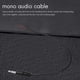 thumbnail image 3 of Cable de 10 conectores macho a conector macho de 2 polos, mono de 1/8 de pulgada y 3,5 mm., 3 of 5