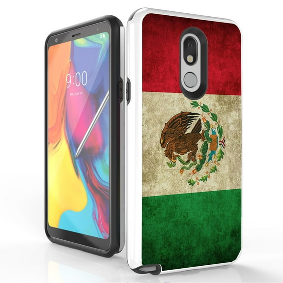 Duo Shield Slim Phone Case Suitable for LG Stylo 5/LG Stylo 5 /Q720 6.2" - Mexican (Mexico) Flag
