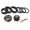 thumbnail image 2 of Espaciador de auriculares de bicicleta Sunnimix 8 pulgadas Negro, 2 of 8