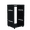 Black-12U, variant on 16U AV Rack Stand with Lockable Caster Wheels,Mobile Open-Frame Server Cabinet with Removable Side Panels & Vents for Recording Studio Stage Office