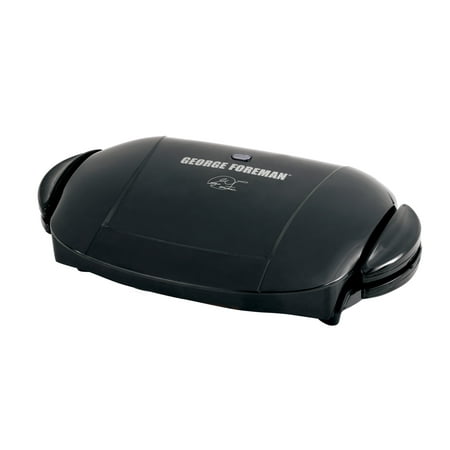 George Foreman 5-Serving Removable Plate Electric Indoor Grill and Panini Press, Black,