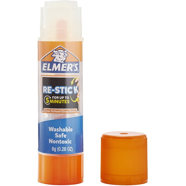 BAZIC Washableed Glue Stick 8g/0.28 Oz, Acid Glue Sticks (4/Pack), 1-Pack 