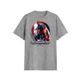 thumbnail image 4 of Captain America, Mens Graphic Print Short Sleeve Tee, Standing Captain, Sizes XS-3XL, 4 of 6
