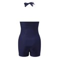 thumbnail image 4 of Women Fashion Solid Color Swimsuit Pleated Gathered Swimwear, 4 of 5
