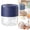 Blue, variant on ZOURIH Portable Cordless Electric Garlic Chopper, 100ml Mini Rechargeable Food Processor with 6 Blades, Small Vegetable Onion Mincer for Salad Fruit Baby Food Prep (Green)