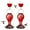 Red, variant on Kingsyard 2 Pack Glass Hummingbird Feeder with Ant Moat for Outdoors, 24 oz, 6 Feeding Ports, Red