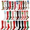 thumbnail image 2 of Xmarks Compression Socks for Women & Men, Fancy Soft Thick Christmas Running Socks Festive Holiday Socks, 20-30mmHg is Best Support for Running, Athletic, Travel S-XL, 2 of 6