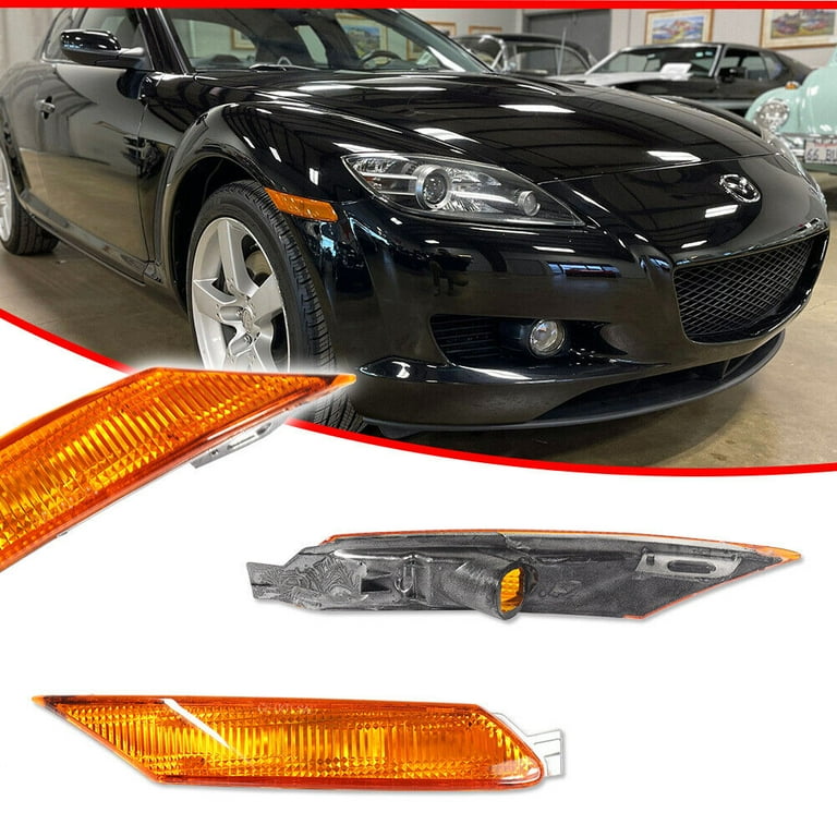 GTINTHEBOX 2PCS OE-Style Amber Lens Front Side Marker Lights