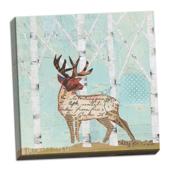 Gango Home Decor Lodge In the Forest III by Courtney Prahl (Ready to Hang); One 12x12in Hand-Stretched Canvas