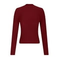 thumbnail image 3 of FAIWAD Womens Turtleneck Sweater Long Sleeve Slim Fitted Ribbed Knit Sweater Casual Solid Color Basic Knitwear, 3 of 8
