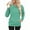 Blue Green, variant on TARAINYA Women's Long-Sleeve Oversized Sweatshirt Casual Crewneck Solid-Color Pullover with Pocket Design
