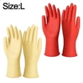 thumbnail image 2 of 2 pares de guantes de goma para lavavajillas de cocina, guantes de limpieza domésticos reutilizables, 2 of 6
