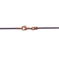 thumbnail image 3 of Antique Copper 1.8mm Fine Purple Leather Cord Necklace, 3 of 3