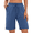 Blue, variant on Rosvigor Womens Athletic Shorts High Waisted Running Workout Shorts for Women Loose Cotton Sweat Shorts with Pockets