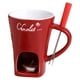 thumbnail image 3 of Taza de Cerámica para Fondue de Chocolate con Calentador de Velas - Olla para Derretir Chocolate, Queso y Leche - Incluye Tenedor y Vela - Juego de Fondue para Cocina, 3 of 5