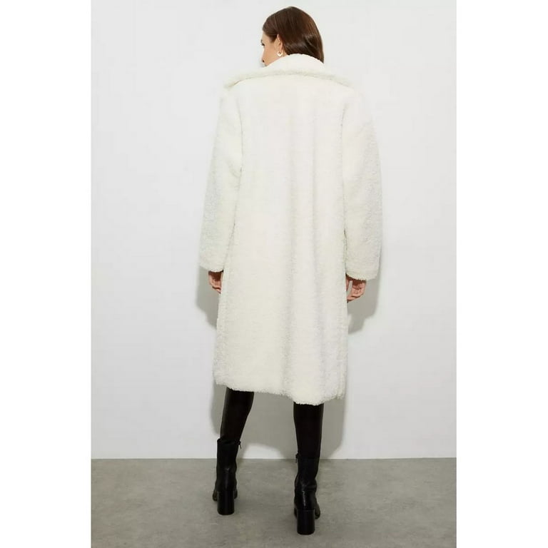 White longline teddy coat 2025 White longline teddy coat 2025
