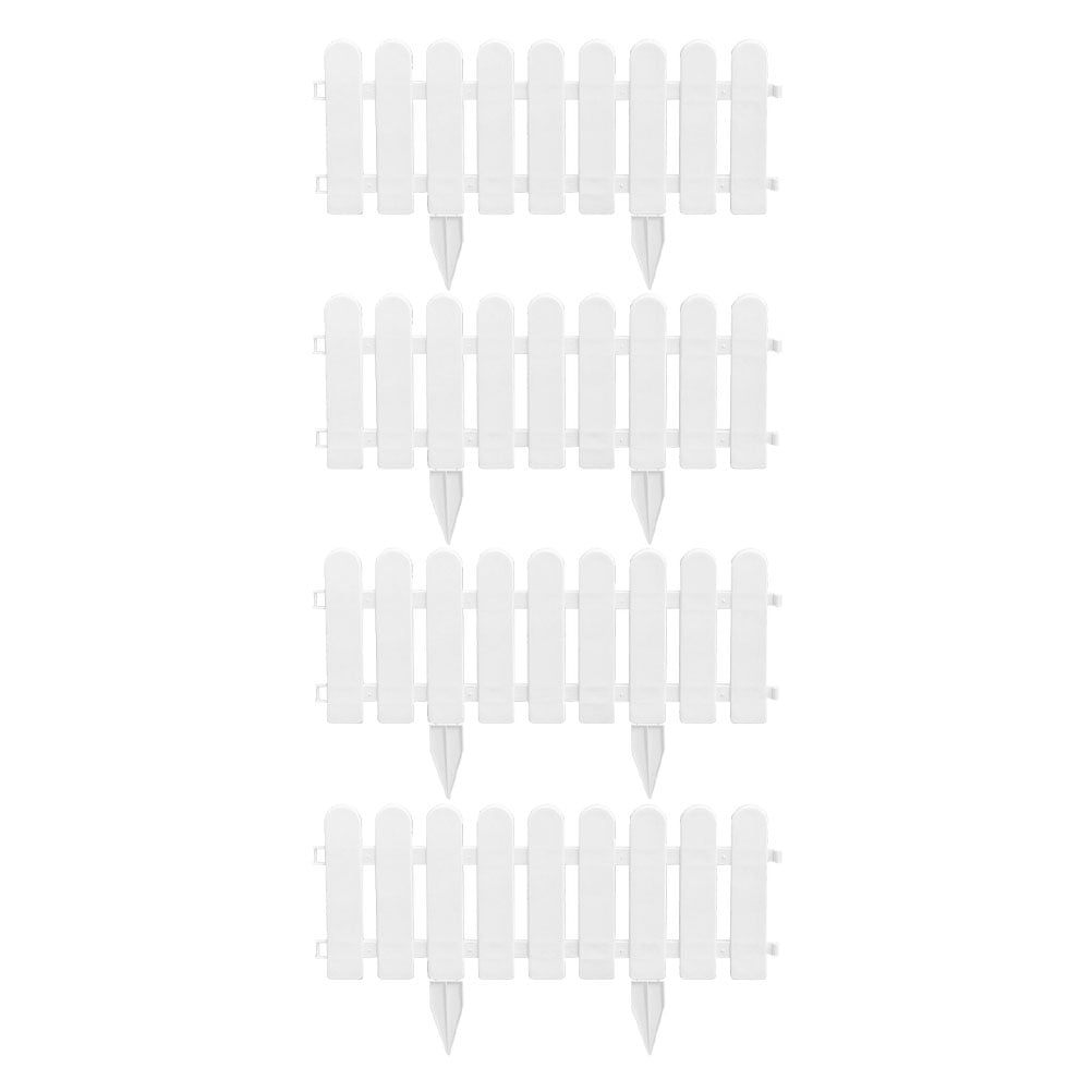 Gymnture Garden Fence Panel - Decorative, Sturdy for Garden Decoration (White)