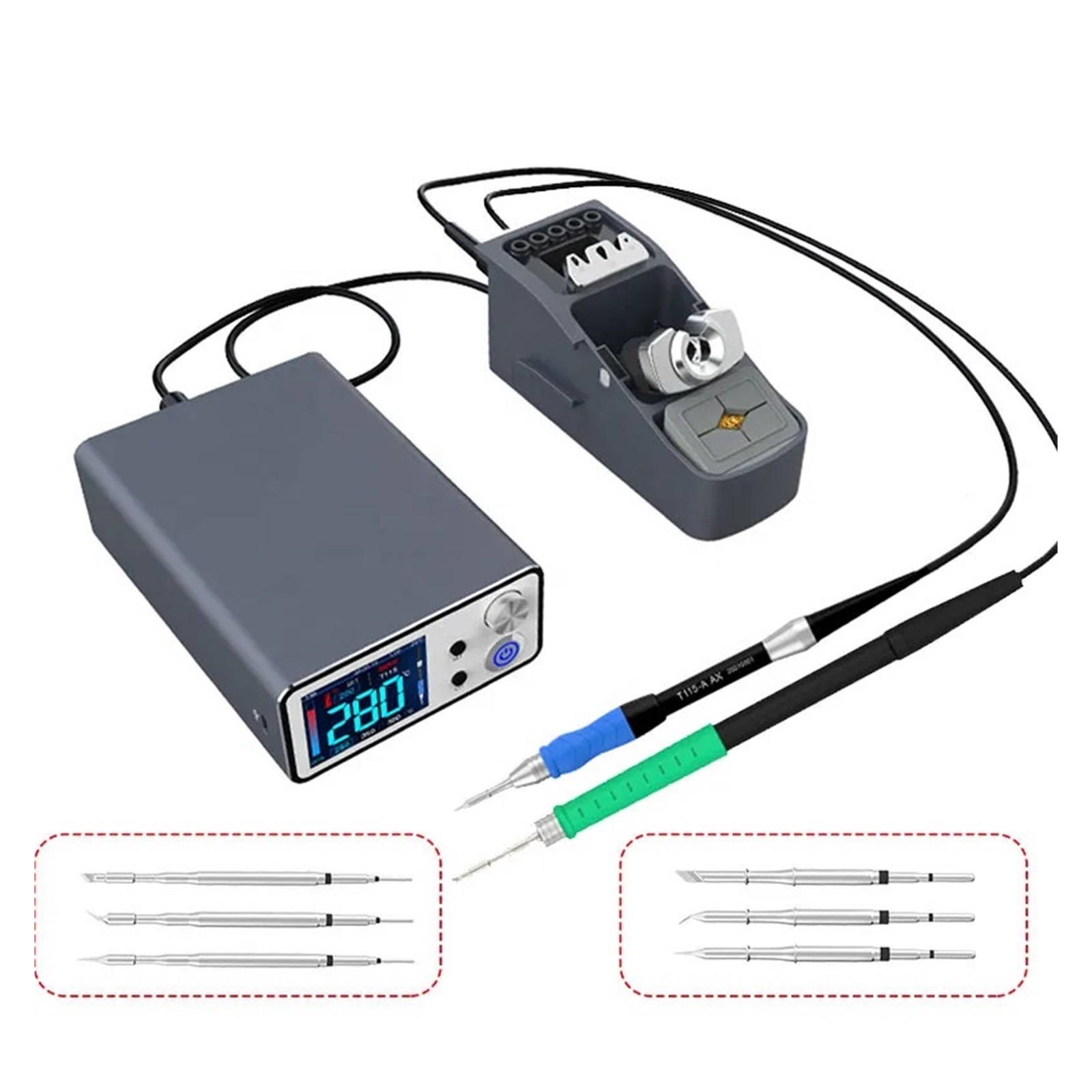 Intelligent Welding Station With Soldering Iron Handle Welding Tips For Phone Repair Tools,Hot Air Desoldering Occasions ,Complete Set