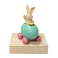 thumbnail image 2 of Preciosa figura de conejo de Pascua, estatua coleccionable de resina, modelo animal para Verde, 2 of 9