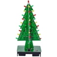 thumbnail image 1 of DIY Christmas Tree LED Flash Kit 3D Christmas tree LED flash Electronic Learning Set 3 Color Flashing LED PCB Solder Tool, 1 of 7