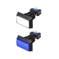 thumbnail image 5 of Juego de botón pulsador 49x33 cuadrado interruptor pulsador LED iluminado de 12V con microinterruptor para arcade de video 5 colores 5 piezas, 5 of 5