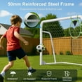 thumbnail image 4 of Slsy Foldable Soccer Goal - 12x6FT/10x6FT/8x6FT/6x4FT Soccer Goals for Backyard - Foldable Steel Soccer Goal with Training Target & 6 Cones for Teens/Adults Practice Training, 4 of 10