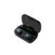 thumbnail image 1 of Auriculares inalámbricos Auriculares portátiles a prueba de agua 5.0 compatibles con Bluetooth Auriculares portátiles para deportes, LCD pequeño, Negro 4pcs Noticed EL000248-01B, 1 of 2