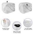 thumbnail image 5 of Toaster Cover 4 Slice, Marble Dustproof Bakeware Oven Protector with Top Hook, Modern Grey White Rock Monochrome Simple Waterproof Small Kitchen Appliance Toasters Dust Cover, 12"x11"x8", 5 of 9