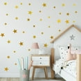 thumbnail image 3 of Pegatinas de pared navideñas, calcomanías de pared de estrellas navideñas para sala de estar, dormitorio, guardería, habitación de niños, adornos navideños para el hogar JAMW Sencillez, 3 of 5