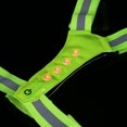 thumbnail image 4 of Chaleco Reflectante Chaleco para correr Chaleco reflectante ajustable con luz LED (verde fluorescente), 4 of 9