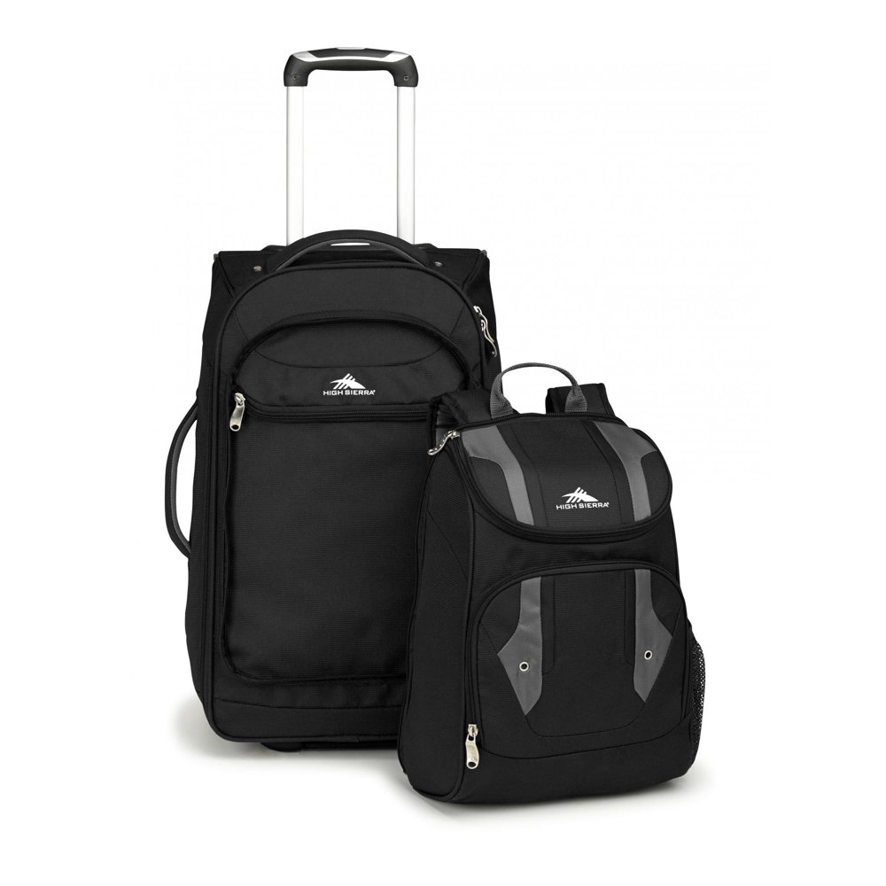 High Sierra CARRY ON WHEELED BACKPACK BLACK/CHARCOAL