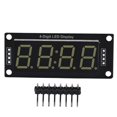 thumbnail image 1 of White Tube LED Display Module, 4 Digits, 7 Segment, Compatible with Arduino TM1637.h Library, 1 of 3