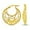Yellow-Gold Plated-26MM, variant on LeCalla 925 Sterling Silver Hypoallergenic Rose-Gold Plated Click Top Filigree Hoop Earrings for Women and Teen 26MM