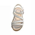 thumbnail image 2 of Kureaily Summer Girls' Sandals Korean Edition Little Girls' Pearl Open Toe Shoes Little Medium And Big Children's Performance Shoes 6-7 Years, 2 of 5