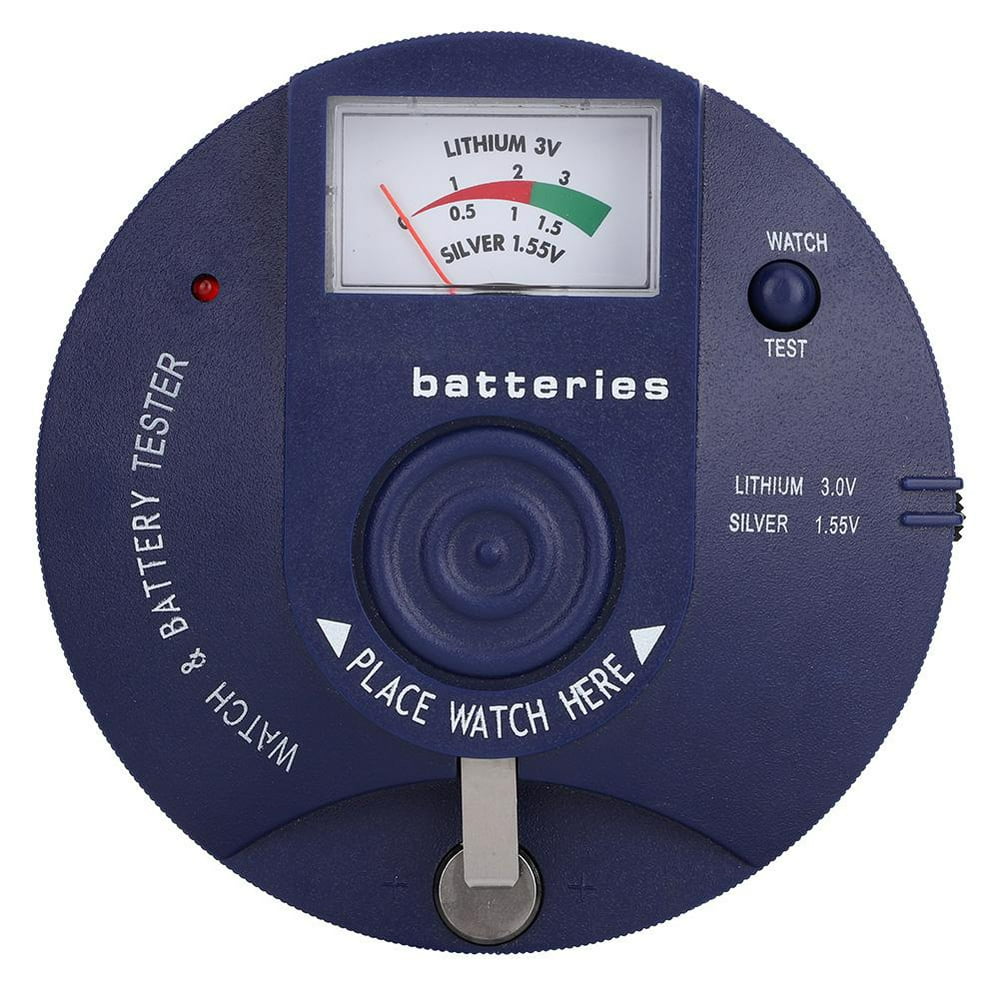 Tebru 1.55V 3V Watch Button Battery Tester Cell Coin Battery Power Checker Watch Repairing Tools
